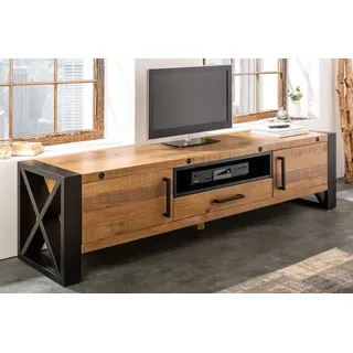 Riess-Ambiente Thor TV-Lowboard 200 cm Beige Massivholz
