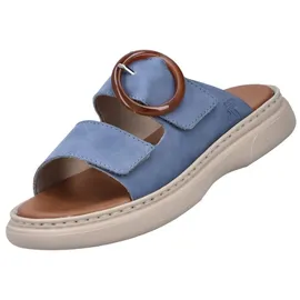 Rieker Bequeme Pantoletten für Damen, blau, 38 EU