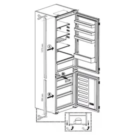 Beko BCHA306E4SN Einbau-Kühlgefrierkombination (289 l, 1935 mm hoch, Weiß)