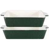 GREENGATE Auflaufformen 2er-Set klein Alice pinewood green