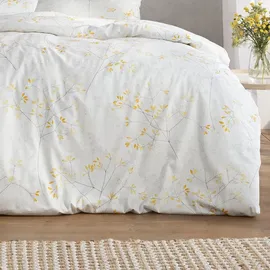 Estella Ateliers Bettwäsche-Garnitur-Mako-Satin Svenja Farbe gelb Größe 135x200+80x80+40x80 - Gelb