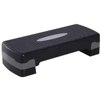 Homcom Steppbrett Aerobic Fitness Stepper Heimtrainer schwarz
