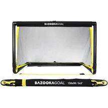 BazookaGoal Fußballtor Schwarz/Gelb 150 x 90 cm