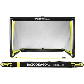 BazookaGoal Fußballtor Schwarz/Gelb 150 x 90 cm