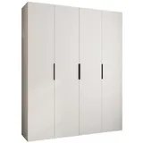 abiks möbel Drehtürenschrank COMO 200 x 245,5 x 50 cm Schwarz/Weiß