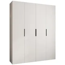 abiks möbel Drehtürenschrank COMO 200 x 245,5 x 50 cm Schwarz/Weiß