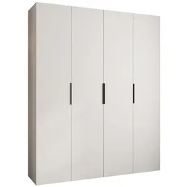 abiks möbel Drehtürenschrank COMO 200 x 245,5 x 50 cm Schwarz/Weiß