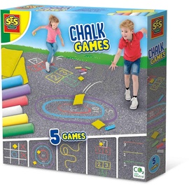 SES Creative SES Sidewalk Chalk Games 5in1
