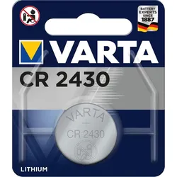 VARTA Knopfzelle Lithium CR2430, 1er Blister