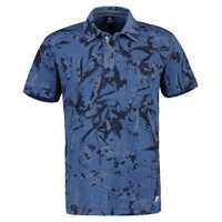 LERROS Poloshirt » Poloshirt, floraler AOP«, Gr. 4XL, TRAVEL blue) , 82919431-4XL