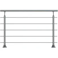 DOLLE Geländer-Set PS 010 150 cm Aluminium