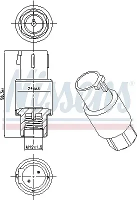 Nissens Druckschalter, Klimaanlage [Hersteller-Nr. 301001] für Ford