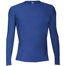 Langarm-Shirt Pro Compression Erwachsene Männer Rundhals Unterhemd M