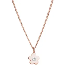 Elli Kinder Blume Kristalle 925 Silber Ketten   Damen 