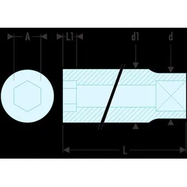 FACOM Steckschlüssel R.5.5 1/4'' 1-tlg.
