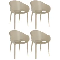 CLP 4er Set Stühle Sky Pro taupe