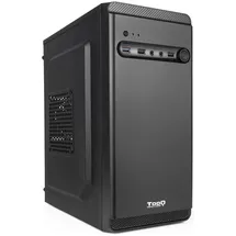 TooQ TQC-4702U3C-B – Micro-ATX/Mini-ITX Minitower-Gehäuse, 1xUSB 3.0, 2xUSB 2.0, HD Audio, Schwarz