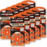Ansmann Hörgerätebatterie PR48 Knopfzelle 310 mAh 60 St.