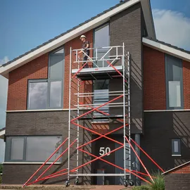 Altrex Fahrgerüst RS Tower 52 Aluminium mit Holz-Plattform 13,20m AH 1,35x2,45m