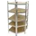 ECD Germany Lagerregal MDF 180x70x40 cm verzinkt grau 5 Platten