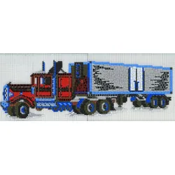Stick it Steckpuzzle American Truck Metallic, 2600 Puzzleteile, Bildgröße: 66 cm x 26 cm