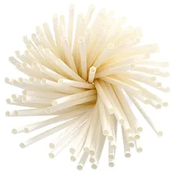 Papstar 1000 Trinkhalme, Papier Ø 6 mm · 20 cm weiss