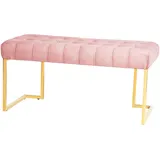 Kayoom Hockerbank, Altrosa, Kunststoff, 47x48x100 cm, Bsci, Esszimmer, Bänke, Sitzbänke