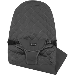 iGRATENS Stoffsitz für Babywippe – Baby Björn, Babywippenbezug, kompatibel mit Balance Soft & Bliss Modell, 100% Baumwolle, hautfreundlich, maschinenwaschbar, Schwarz