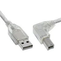 InLine USB-A auf USB-B 3 m Transparent