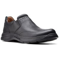 CLARKS Un Brawley Step - Schwarz Glattleder Größe: 42.5 Normal - Schwarz - 42,5