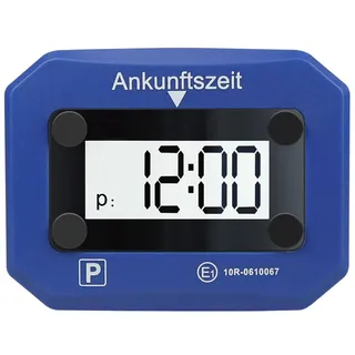 Logilink Digitale Parkuhr Parkscheibe von LogiLink - geprüft durch KBA, mit automatischer Aktivierung, 24-Stunden-, Datum und Uhrzeit-Anzeige SOS-Licht