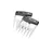 GEFU Grillbesteck 10,5 cm Edelstahl Kunststoff silber