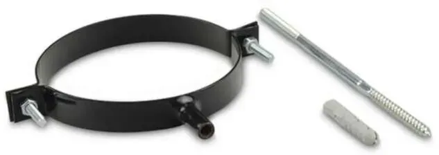 Bertrams Pelletino Rohrschelle 10RS80S 80 x 0,6 mm, schwarz, mit Stockschraube