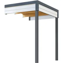 Weka Gartenhaus-Anbaudach FELIX_FYNN 1,1,5 A 150 x 200 cm Grau