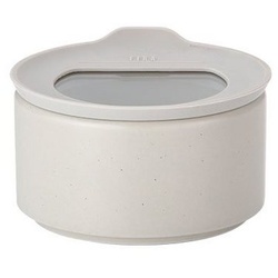NEOFLAM® Vorratsdose FIKA One Keramik Vorratsdose 200ml - Stone White, Keramik, Silikon, (1-tlg)