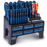 SCHEPPACH Schraubendreher Set 100-teilig CrV Stahl mit magnetischer Spitze