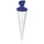 Baier & Schneider Heyda 204869951 Schultüten-Rohlinge mit Filzverschluss Geschwistertüte (Höhe 35 cm, Durchmesser 11 cm, Karton, 380g/m2) weiß-blau