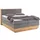Home Affaire Boxspringbett HOME AFFAIRE "Cavan", grau (anthrazit), B:164cm L:222cm, Microfaser (100% Polyester), Komplettbetten, Boxspringbett, Eiche, inkl. Bettkasten & Topper, verschiedene Härtegrade (auch H4)