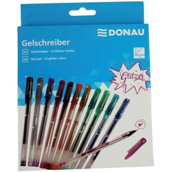 DONAU Glitzer Gelschreiber 1.0 mm, Schreibfarbe: Mehrfarbig