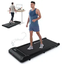 mobvoi Walking Pad Intelligente KI für Zuhause tragbares Untertisch-Laufband, mit Fernbedienung, 2-in-1 Laufband, TicSports Zwift Kinomap, 120kg 6km/h Einfache Lagerung