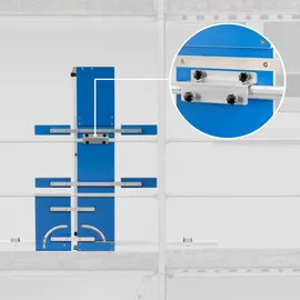 Bautec Styroporschneider GAZELLE 7 » Set inkl. 10 Schneidedrähte , Gerüsthalterung, Schleifraspel » Heißdrahtschneider