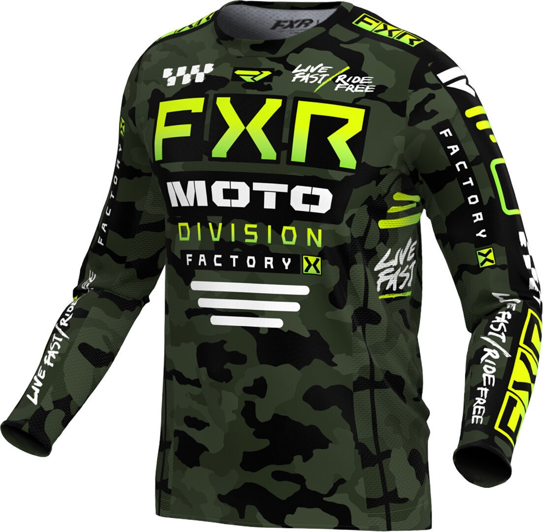 FXR Podium 2024 Youth Motorcross shirt, veelkleurig, XL