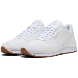 Puma ST Runner v4 L weiß, Größe 44 1⁄2 - PUMA white/glacial gray/gum 44.5
