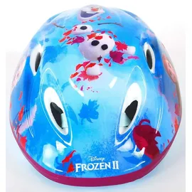Volare Kinder Fahrrad Helm Schutzhelm Kinderhelm Frozen Eiskönigin Elsa Blau - Blau