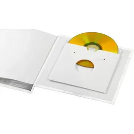 Hama Lazise (Fotoalbum mit 100 Blätter 10 x 15 cm, Fotobuch mit Herz-Motiv, Hochzeitsalbum) weiß/gold