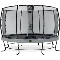 EXIT TOYS Elegant Premium Trampolin 366 cm inkl. Deluxe Sicherheitsnetz grau