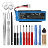 Cellonic 1x Akku für Lautsprecher Kompatibel mit JBL Flip 3, GSP872693 - (3000mAh, 3.7V) + Werkzeug-Set