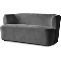 Beautysofa 2-Sitzer, Dunkelgrau, Textil, 150x68x72 cm, Wohnzimmer, Sofas &