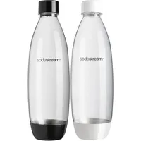 Sodastream Fuse PET-Flasche 2 x 1 l schwarz/weiß