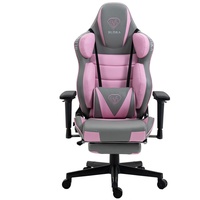 Trisens Gaming Stuhl Chair Racing Chefsessel mit Sportsitz und ergonomsichen 4D-Armlehnen